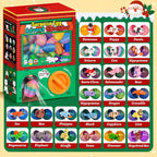 Gachapon Animals Advent Calendar 24pcs Surprise Dragon Eggs with Mini 3D Printed Toys in Capsule Vending Machine for Kids