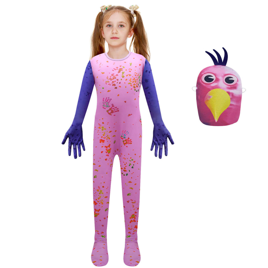 Kids Banban Costume Opila Bird Jumpsuit and Mask Banban Garden Cosplay Outfit