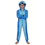Gary The Snake Costume Blue Hooded Pajamas for Sleepwear Dress-up Party Halloween Cosplay