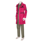 Adult Ghost Hunter Uniform Hot Pink Outer Coat and khaki Jumpsuit Set Halloween Costume