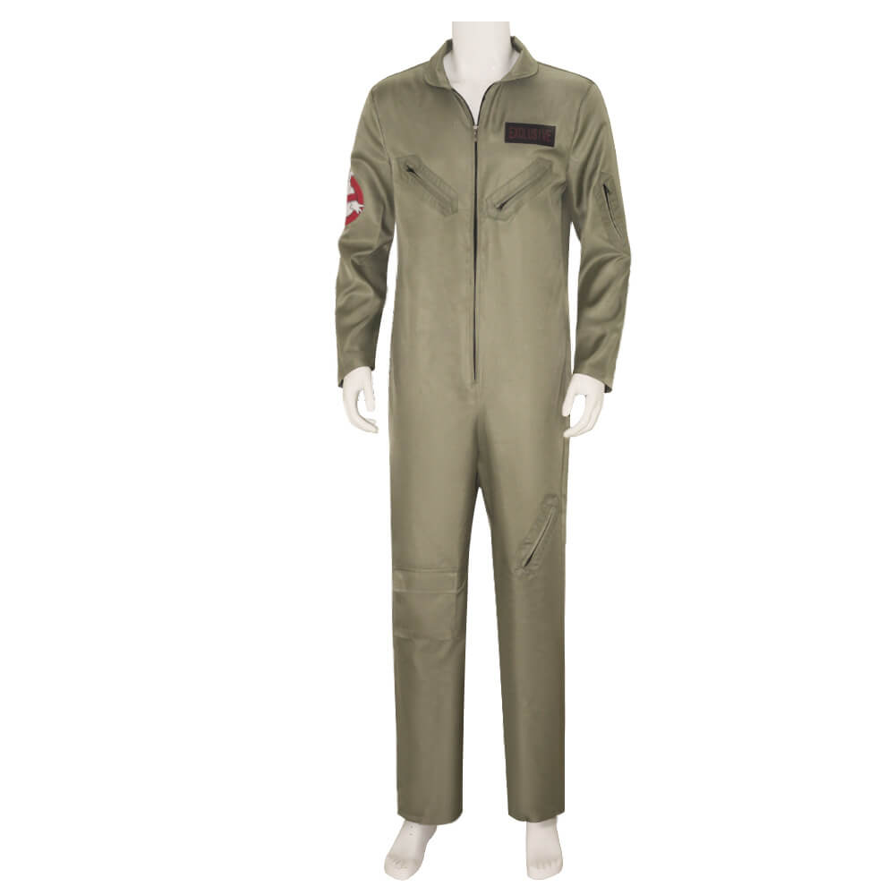 Adult Ghost Hunter Uniform Hot Pink Outer Coat and khaki Jumpsuit