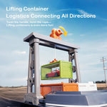 Kids Giant Cargo Ship Set with Container and Alloy Car Ejection Track with Sounds Lights