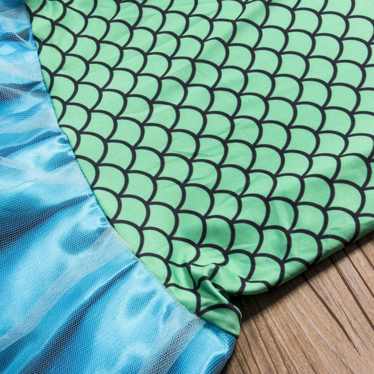 Kids Mermaid Dress Beach Vacation Sundress Girl's Mermaid Shimmering Slip Dress Party Princess Dress Up Costume