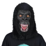 Adult Gorilla Latex Mask Kong Cosplay Helmet Realistic Headgear Funny Party Props