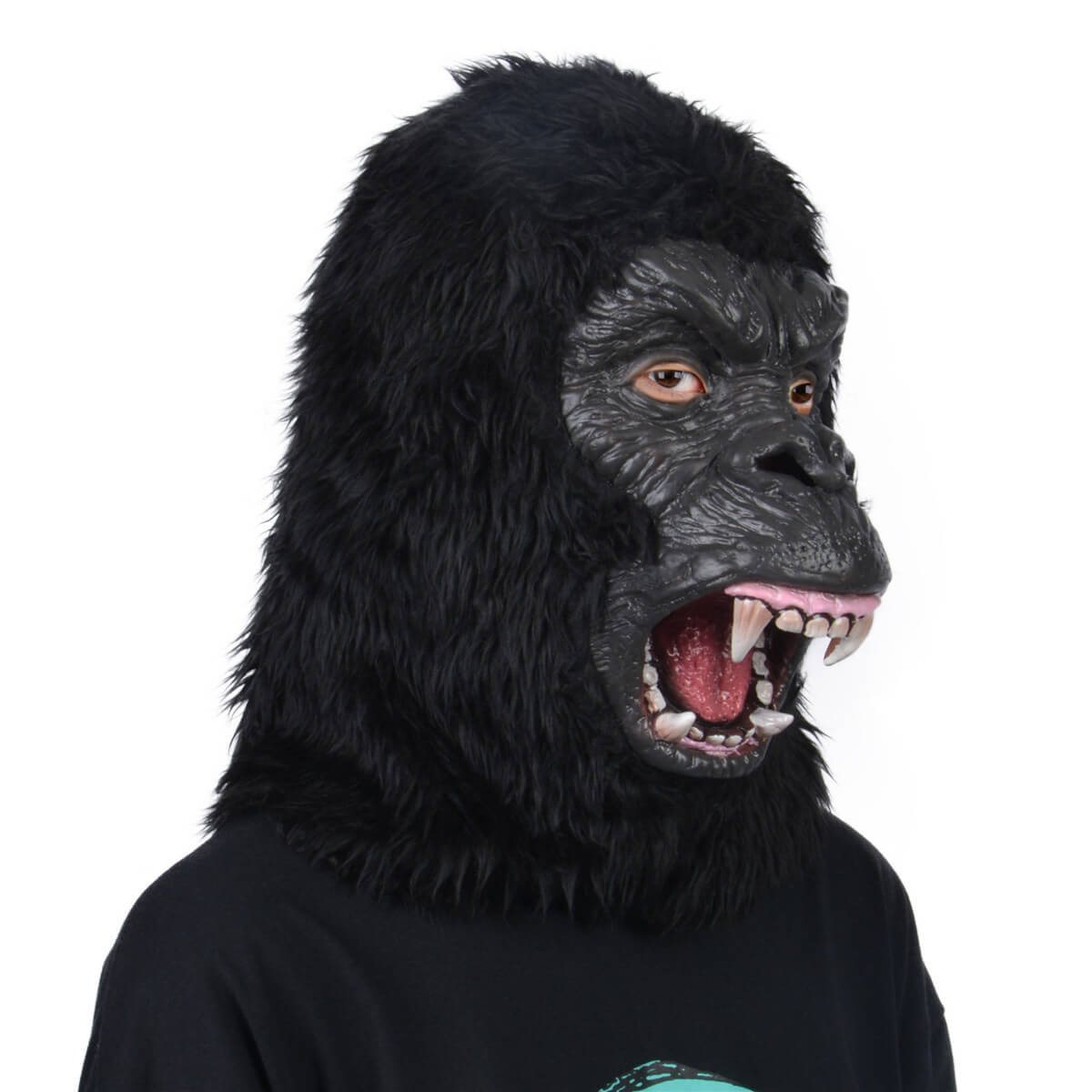 Adult Gorilla Latex Mask Kong Cosplay Helmet Realistic Headgear Funny Party Props