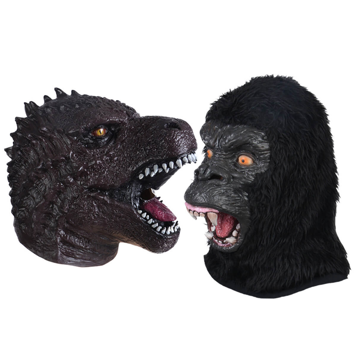 Adult Gorilla Latex Mask Kong Cosplay Helmet Realistic Headgear Funny Party Props