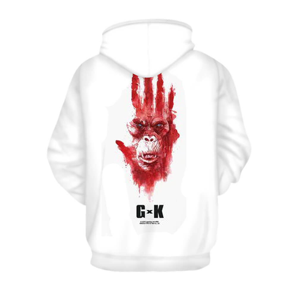 GxK Hoodie Unisex Skar King Pullover Sweatshirt with Plus Size Gorilla Costume for Women Men