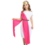 Girls Boys Greek Goddess Costume Athena Aphrodite Halloween Cosplay Dress Up Costume