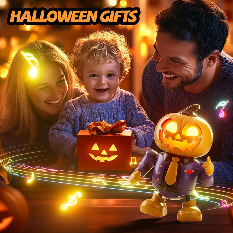 Funny Dancing Robot Kids Skeleton Pumpkin Prank Robot Halloween Gift Toys
