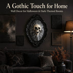 Halloween Decoration 3D Retro Horror Frame Gothic Skull Spider Gorgeous Frame Halloween Hanging Wall Decor