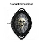 Halloween Decoration 3D Retro Horror Frame Gothic Skull Spider Gorgeous Frame Halloween Hanging Wall Decor