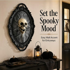 Halloween Decoration 3D Retro Horror Frame Gothic Skull Spider Gorgeous Frame Halloween Hanging Wall Decor