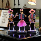 Halloween Decoration Electric Dancing Skeleton Band with Music and Color Changing Lights