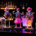 Halloween Decoration Electric Dancing Skeleton Band with Music and Color Changing Lights