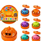 3.35'' Halloween Dumpling Squishies with Steamer Box Pumpkin Stress Relief Squishy Toy for Kids and Adults