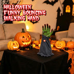 Halloween Electric Bouncing Walking Zombie Hand Animatronic Spooky Party Decor Prop Toy
