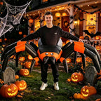 Halloween Inflatable Spider Costume Riding Blow up Cosplay for Adults and Kids
