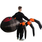 Halloween Inflatable Spider Costume Riding Blow up Cosplay for Adults and Kids