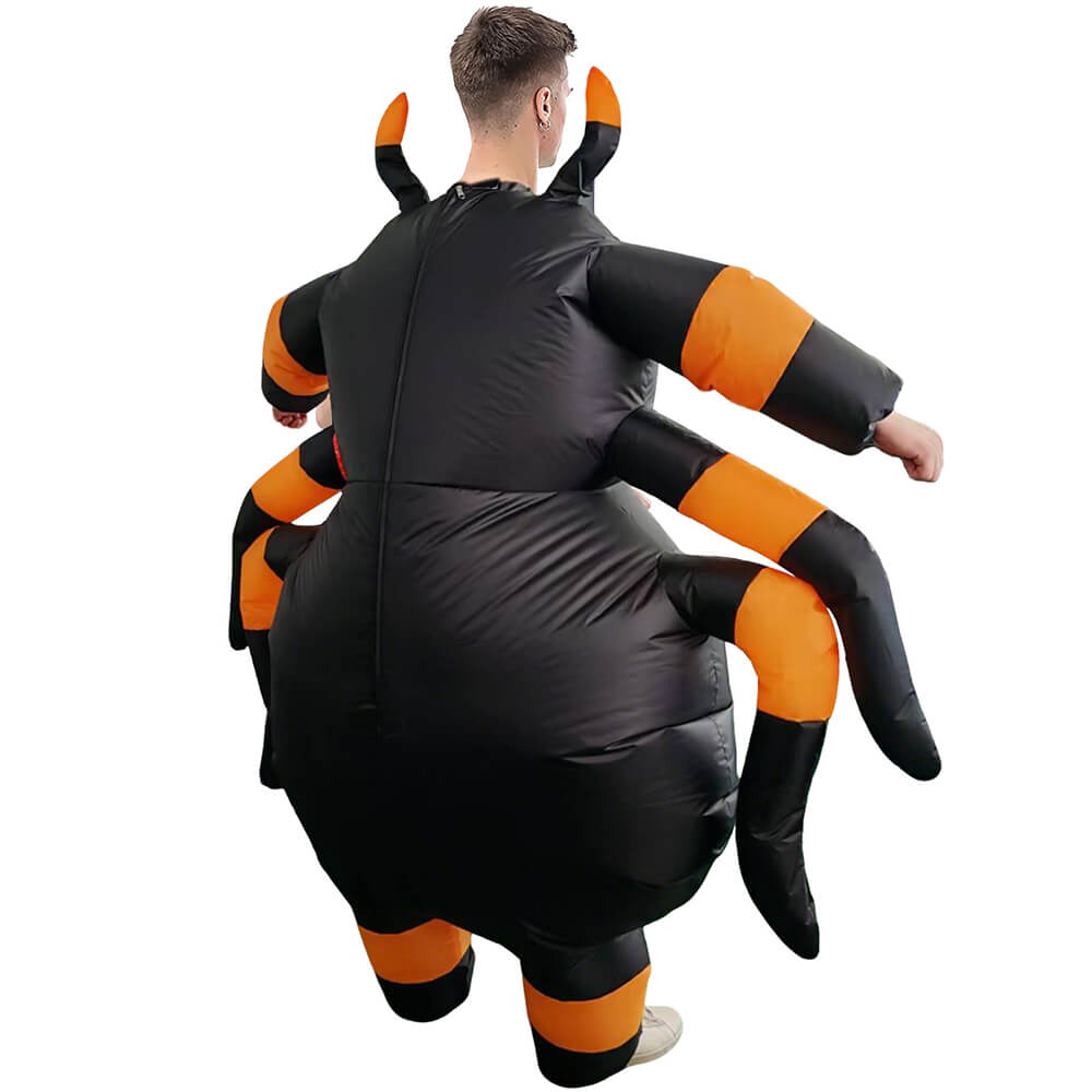 Halloween Inflatables Spider Costume Funny Blow up Cosplay Jumpsuit for Adult and Kids