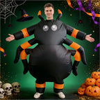 Halloween Inflatables Spider Costume Funny Blow up Cosplay Jumpsuit for Adult and Kids