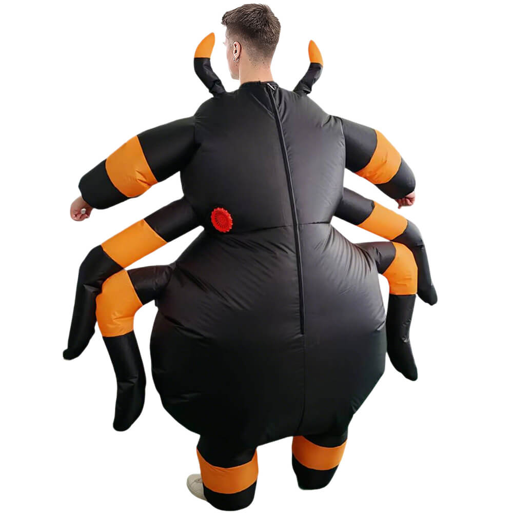Halloween Inflatables Spider Costume Funny Blow up Cosplay Jumpsuit for Adult and Kids