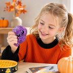 3.35'' Halloween Dumpling Squishy with Steamer Box Mystery Blind Box Cute Squishy Toy for Kids 14+ and Adults