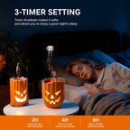 6.5'' Halloween Pumpkin Humidifier Jellyfish Mist Aroma Diffuser with Remote Control and Ambient Light