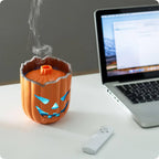 6.5'' Halloween Pumpkin Humidifier Jellyfish Mist Aroma Diffuser with Remote Control and Ambient Light