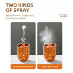 6.5'' Halloween Pumpkin Humidifier Jellyfish Mist Aroma Diffuser with Remote Control and Ambient Light