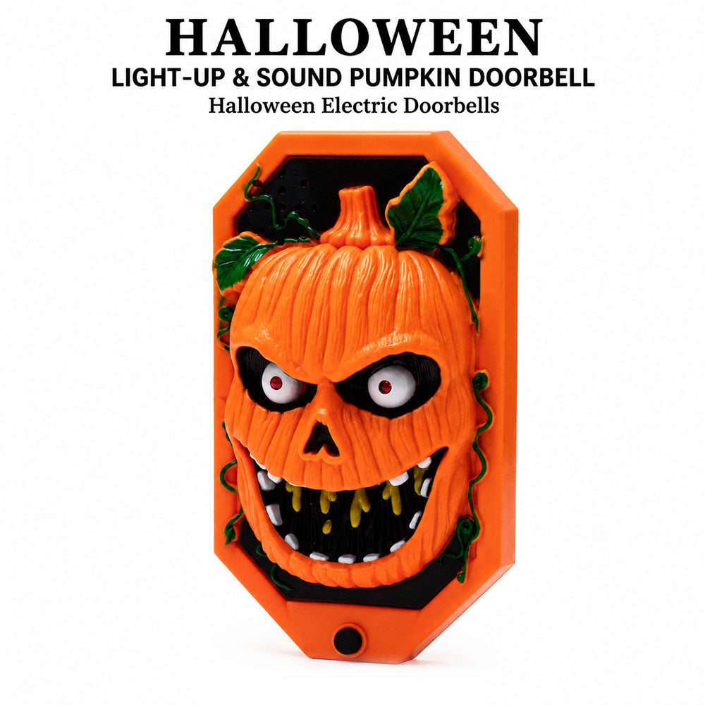 Halloween Scary Doorbell With Pop‑up Spider Flashing LED Eyes and Spooky Sound Effects for Home Decor