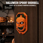 Halloween Scary Doorbell With Pop‑up Spider Flashing LED Eyes and Spooky Sound Effects for Home Decor