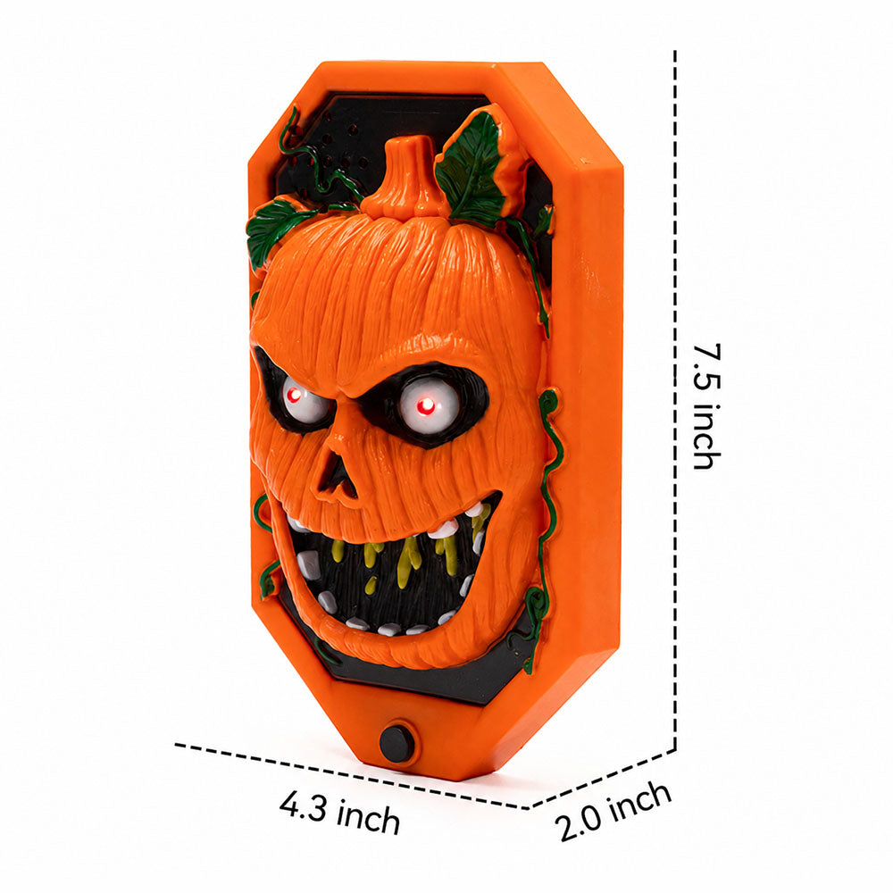 Halloween Scary Doorbell With Pop‑up Spider Flashing LED Eyes and Spooky Sound Effects for Home Decor