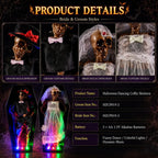 Halloween Skeleton Dancing Coffin Skeleton with Lights and Music for Halloween Decoration