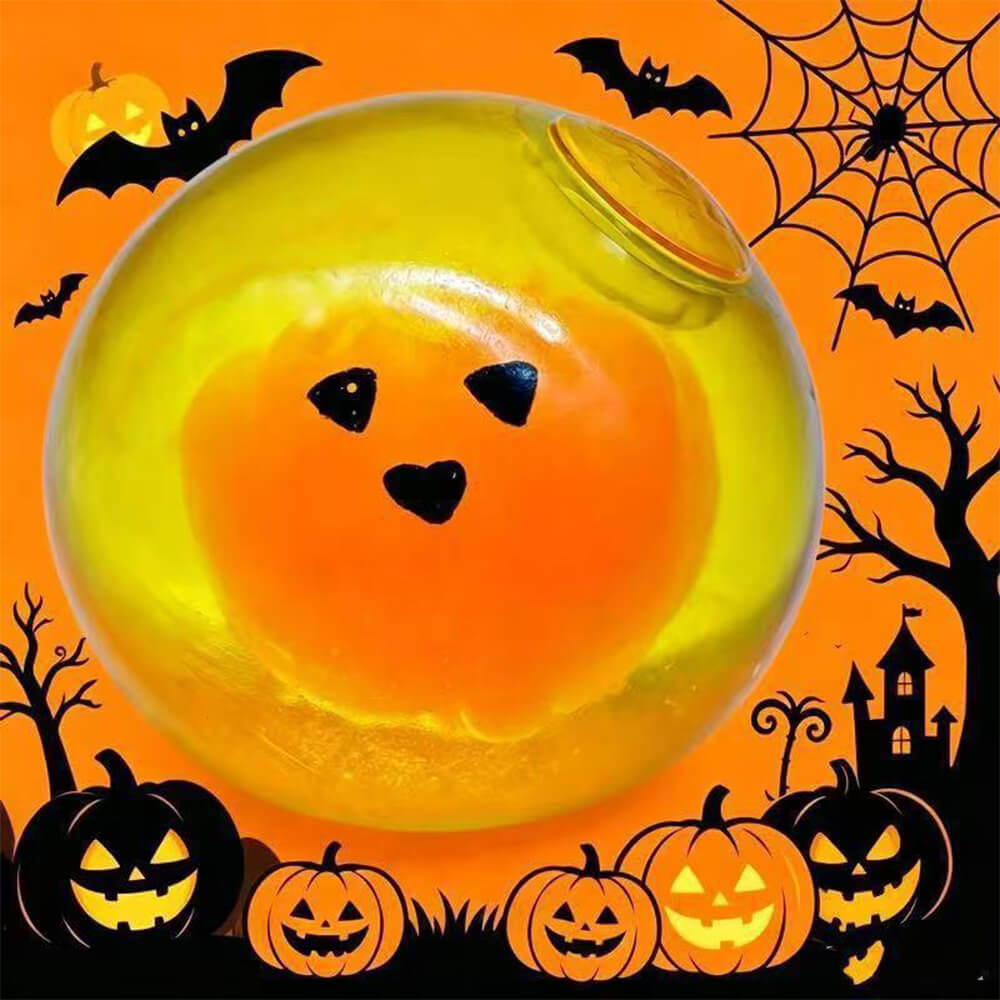 Halloween Squishies 2.17'' Cute Glow-in-the-dark Squishy Squeeze Stress Relief Toy for Kids and Adults