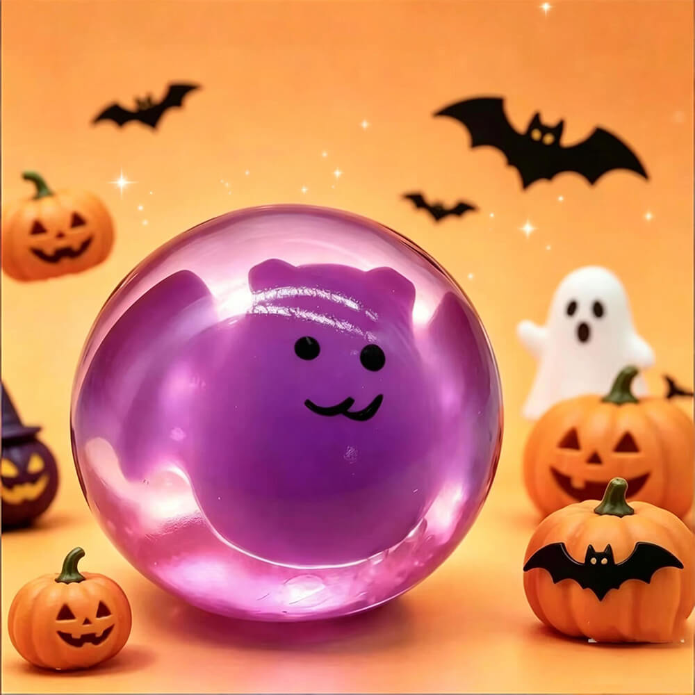 Halloween Squishies 2.17'' Cute Glow-in-the-dark Squishy Squeeze Stress Relief Toy for Kids and Adults