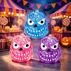 Halloween Squishies Glitter Clear Pumpkin Skull Slow Rebound Squishy Toy For Holiday Gifts