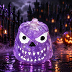 Halloween Squishies Glitter Clear Pumpkin Skull Slow Rebound Squishy Toy For Holiday Gifts