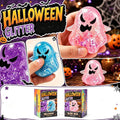 3.15'' Halloween Squishies Glitter Ghost Squishy Toy Relief Squeeze Toys For Kids and Adults