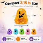 3.15'' Halloween Squishies Glitter Ghost Squishy Toy Relief Squeeze Toys For Kids and Adults
