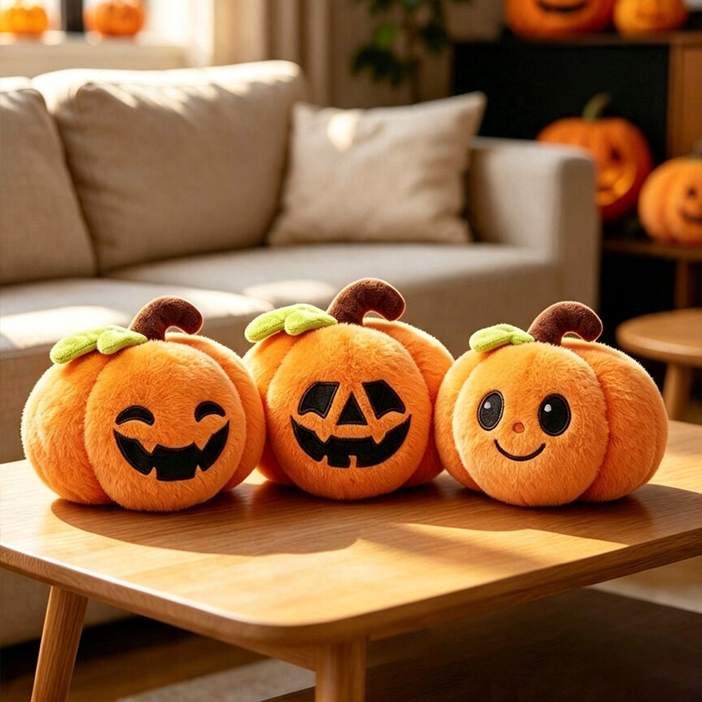 Halloween Stuffed Animals Set Ghost Skeleton Bat Pumpkin Soft Plush Toy for Holiday Decor and Gifts