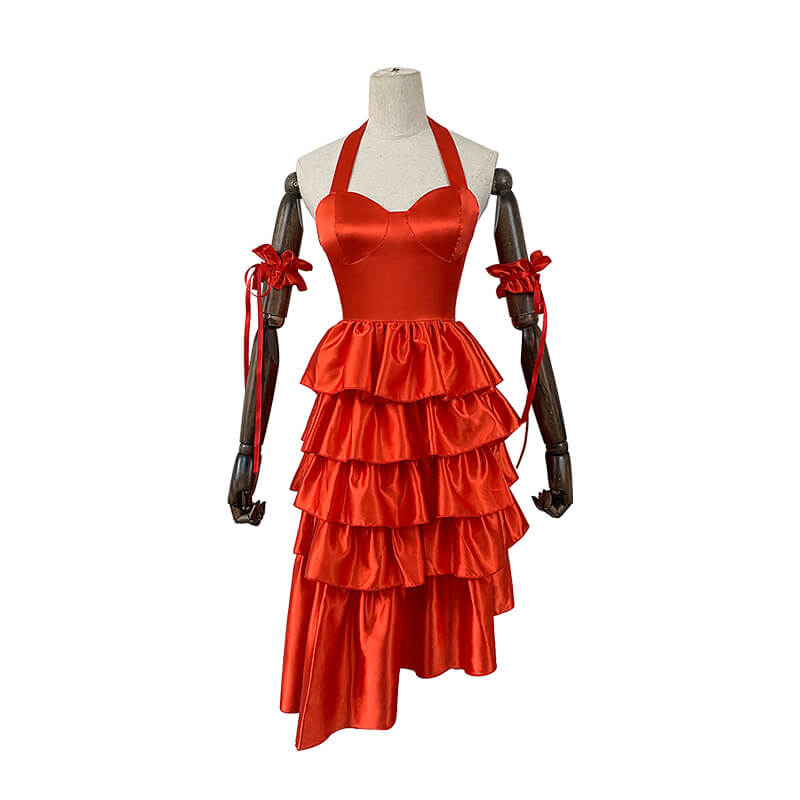Adult Harley Outfit Sexy Harley Red Dress Halloween Carnival Party Cosplay Costume