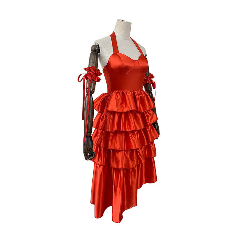 Adult Harley Outfit Sexy Harley Red Dress Halloween Carnival Party Cosplay Costume
