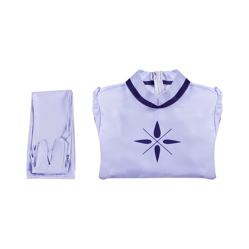 Emily Cosplay Costume Seraphim Dress Outfit Halloween Angel Halo Wing Women Fancy Uniform