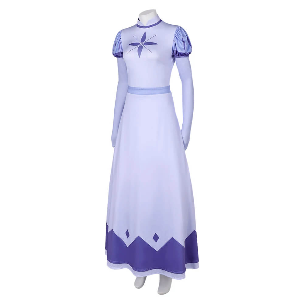 Emily Cosplay Costume Seraphim Dress Outfit Halloween Angel Halo Wing Women Fancy Uniform