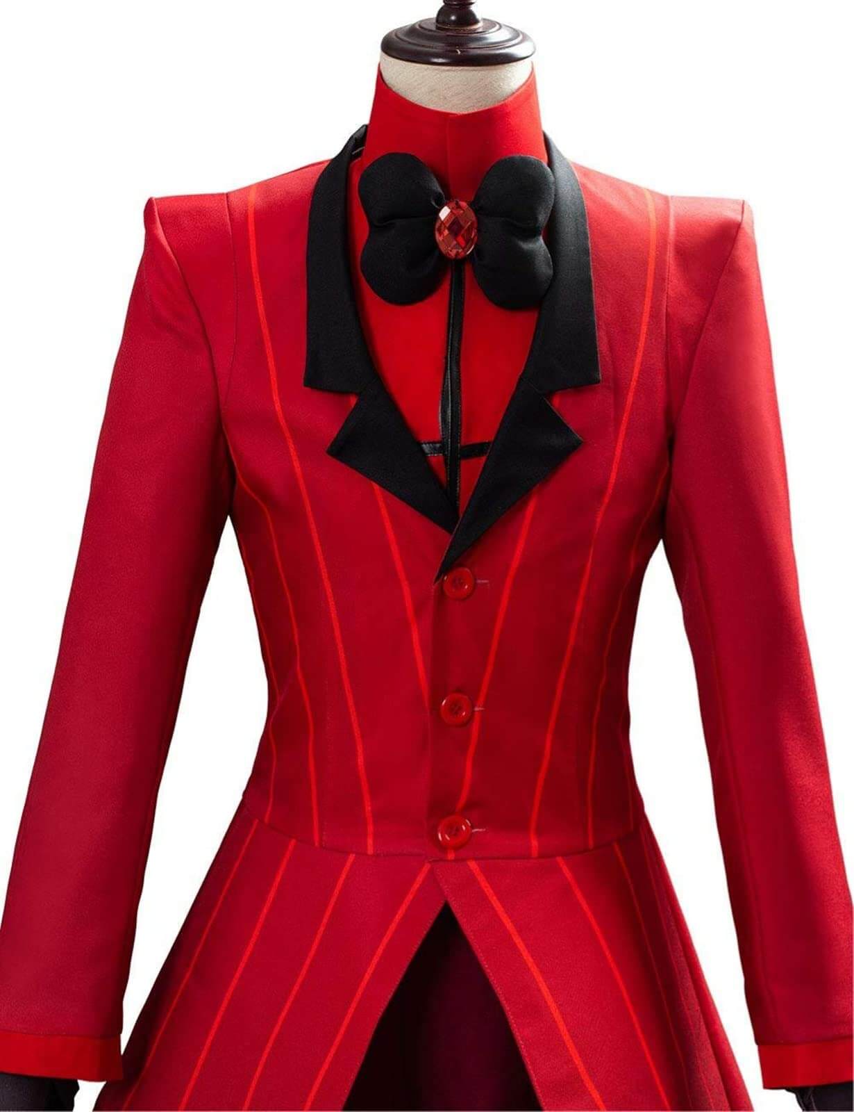 Adult Alastor Costume Cosplay Outfit Radio Demon Cosplay Full Set for Halloween Carnival