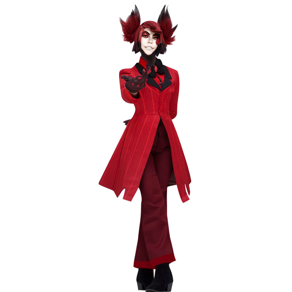 Adult Alastor Costume Cosplay Outfit Radio Demon Cosplay Full Set for Halloween Carnival