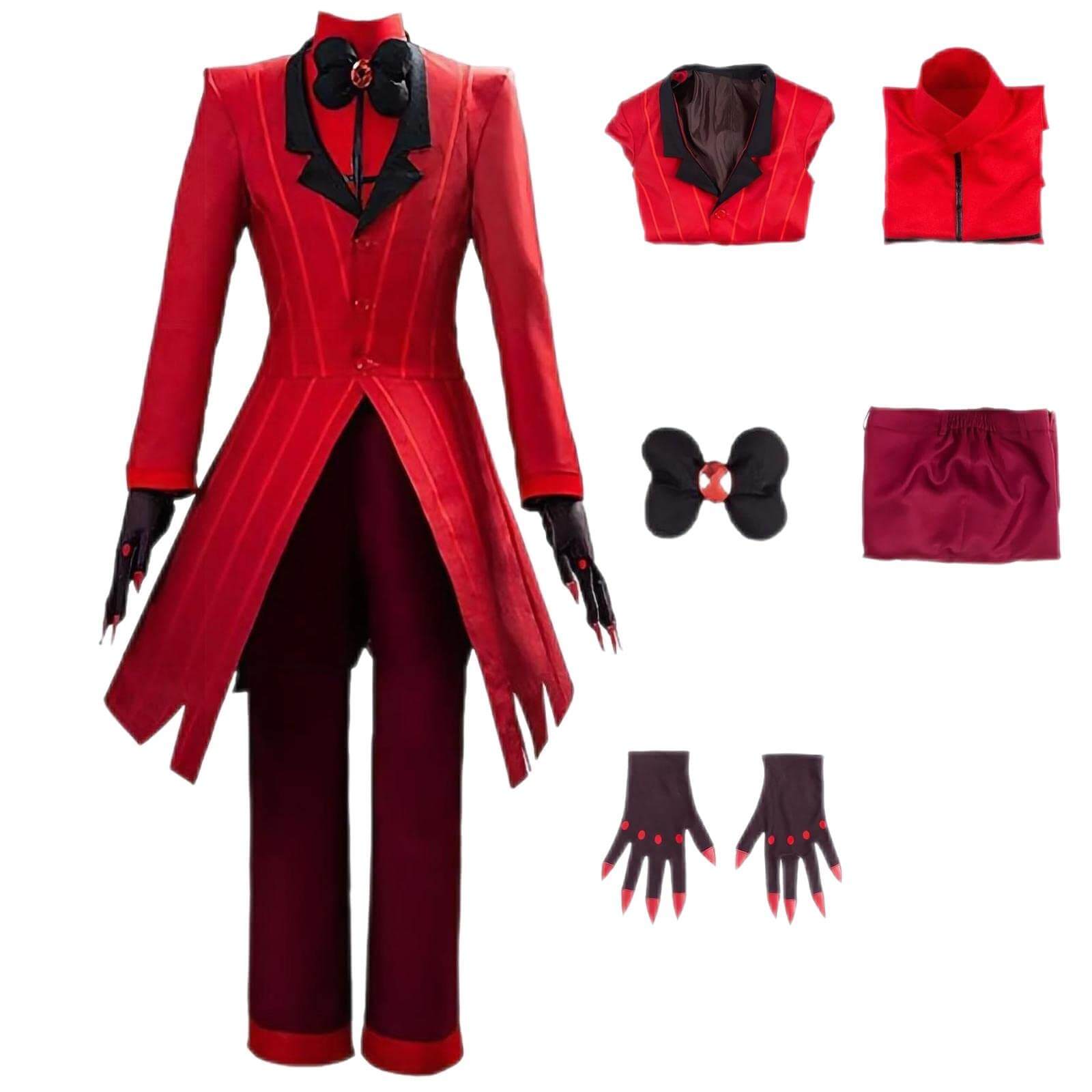 Adult Alastor Costume Hazbin Hotel Cosplay Outfit Radio Demon Cosplay Full Set for Halloween Carnival
