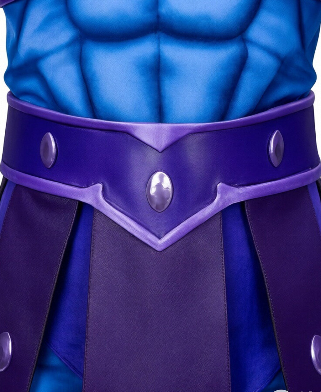 Kids Adults Skull Overlord Muscle Costume Purple Evil Skeleton Jumpsuit Set with Cloak Mask for Comic Con
