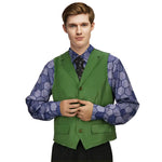 Adult Joker Costume Halloween Cosplay Fleck Shirt Vest Tie Suit Joker Outfit for Men