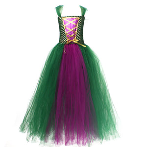 Hocus Pocus Sanderson Sisters Costume Sarah Winifred and Mary Sanderson Dress and Witch Broom for Halloween